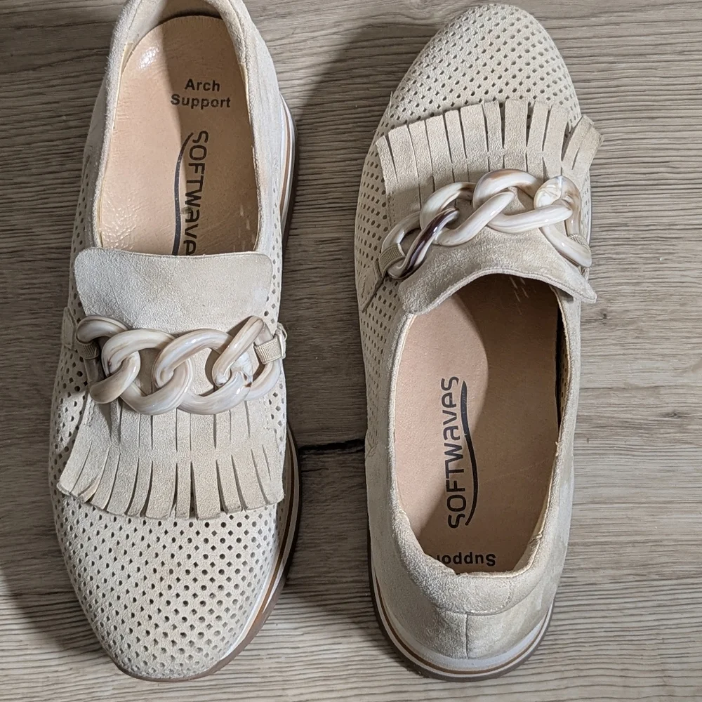 Softwaves Cadie Cream Suade Leather Support Platform Shoes Sneakers EU
39.5 - Picture 14 of 16